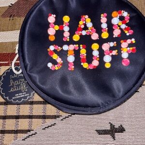 Packed Party Navy Accessories Pouch with Multicolor Gem Print